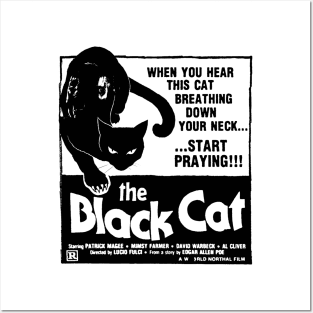 The Black Cat (black) Posters and Art